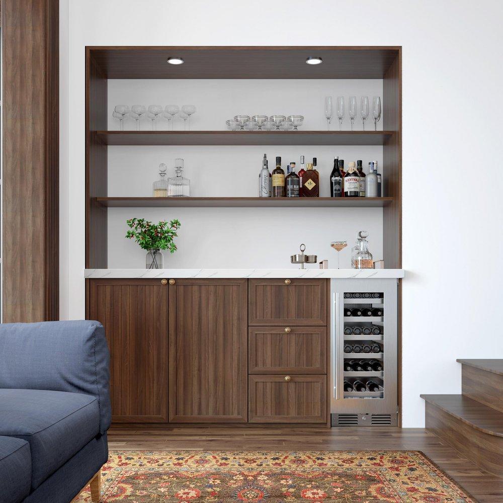 Landmark Stainless Steel 15 in. 2.89 cu. ft. Wine Cooler 