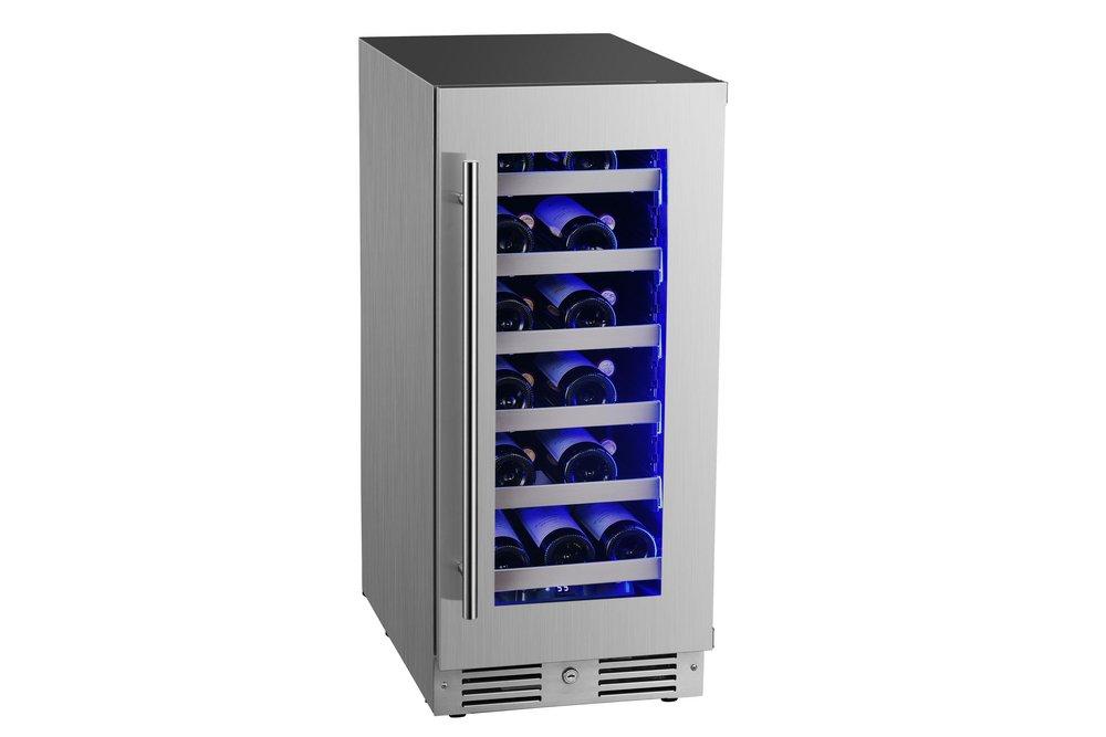 Landmark Stainless Steel 15 in. 2.89 cu. ft. Wine Cooler 