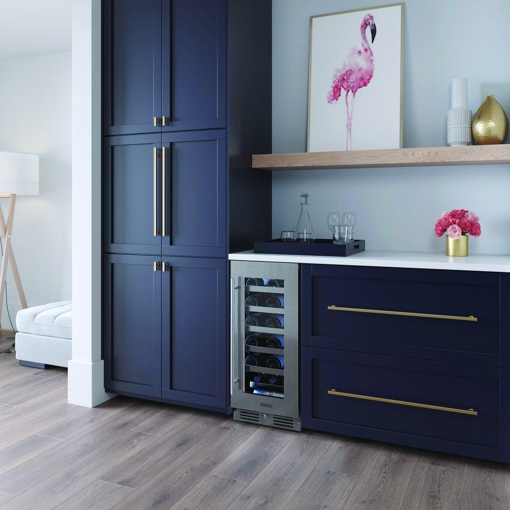 Landmark Stainless Steel 15 in. 2.89 cu. ft. Wine Cooler 