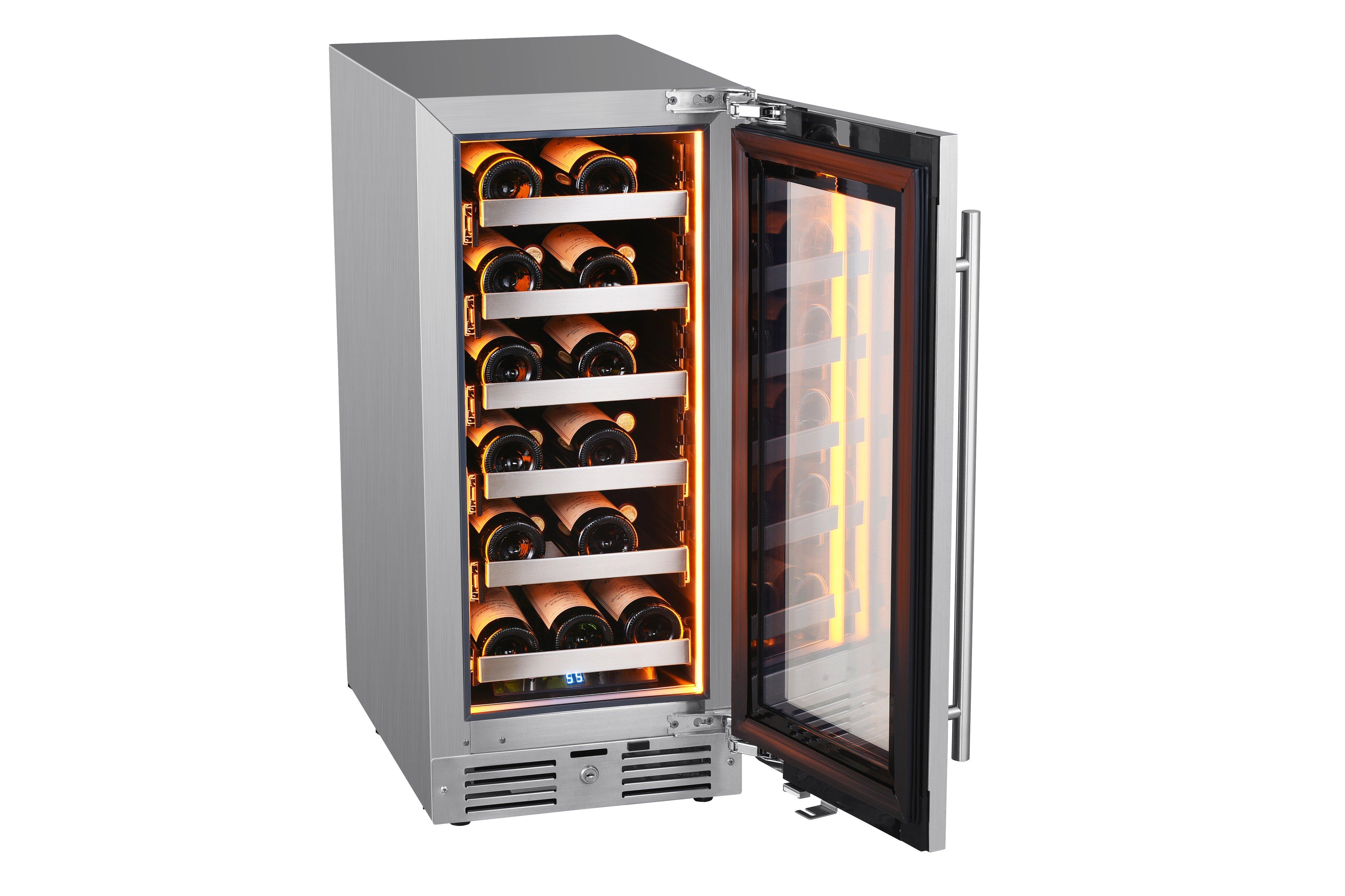 Landmark Stainless Steel 15 in. 2.89 cu. ft. Wine Cooler 