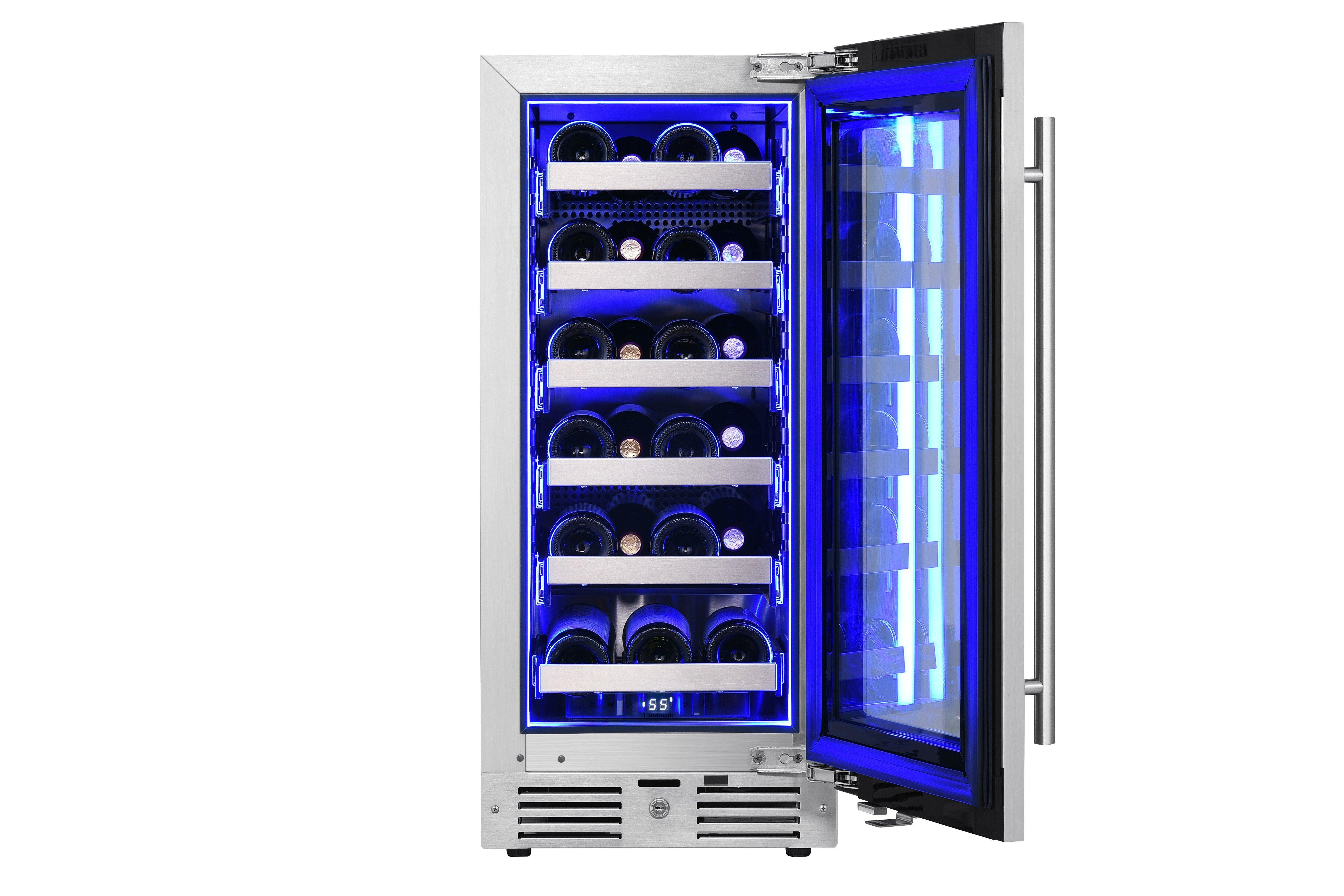 Landmark Stainless Steel 15 in. 2.89 cu. ft. Wine Cooler 