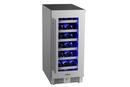 Landmark Stainless Steel 15 in. 2.89 cu. ft. Wine Cooler 