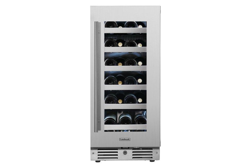 Landmark Stainless Steel 15 in. 2.89 cu. ft. Wine Cooler 