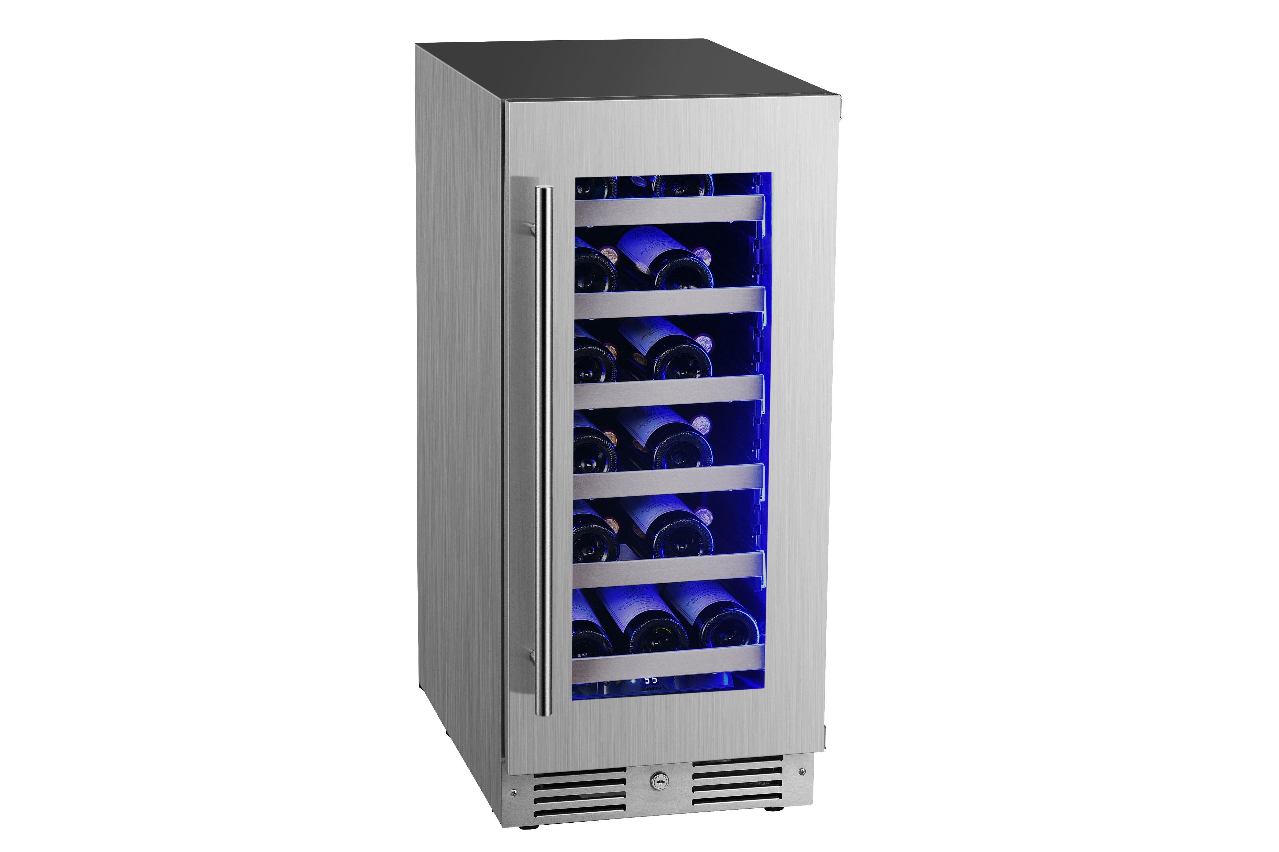 Landmark Stainless Steel 15 in. 2.89 cu. ft. Wine Cooler 