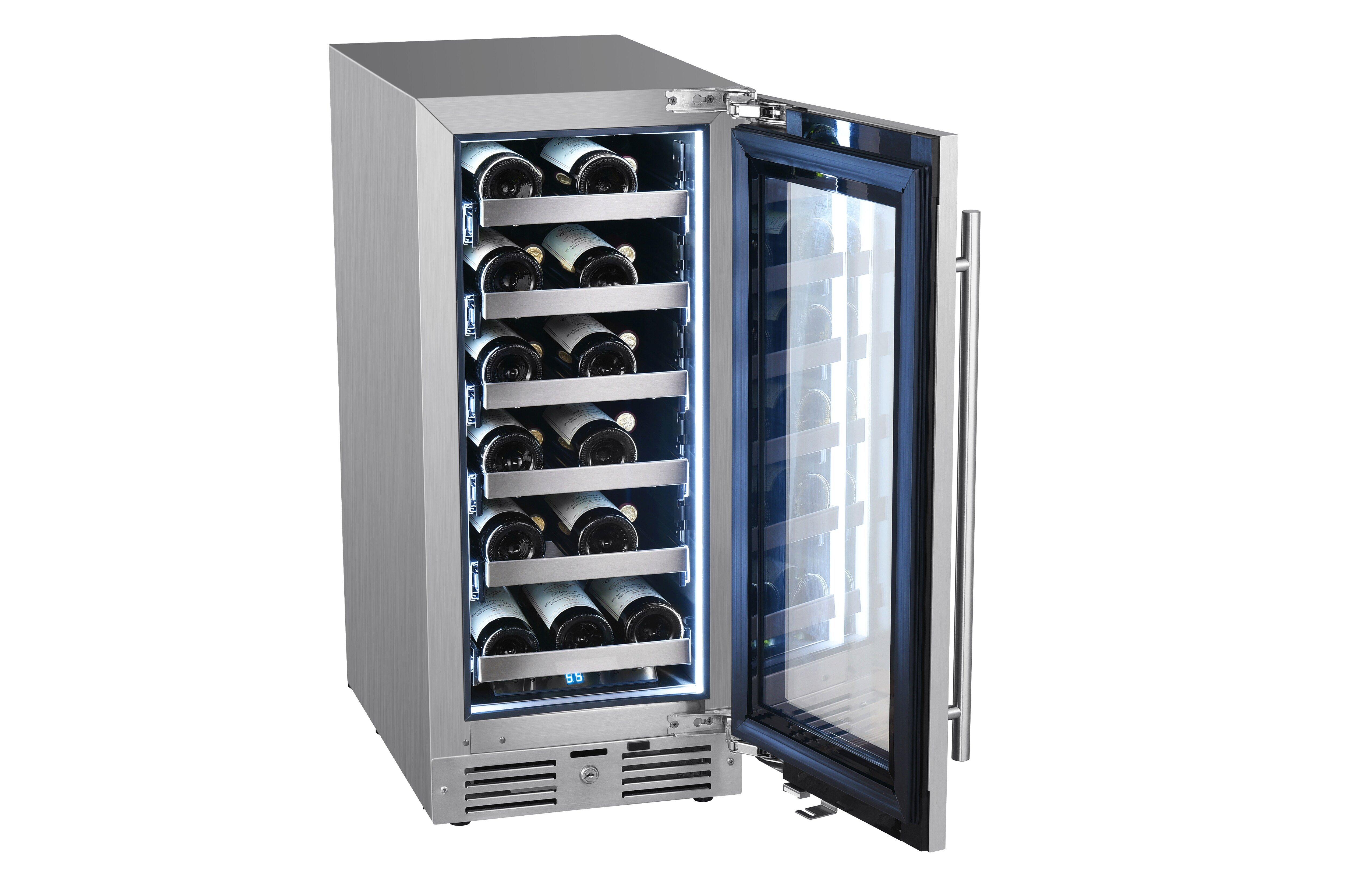 Landmark Stainless Steel 15 in. 2.89 cu. ft. Wine Cooler 