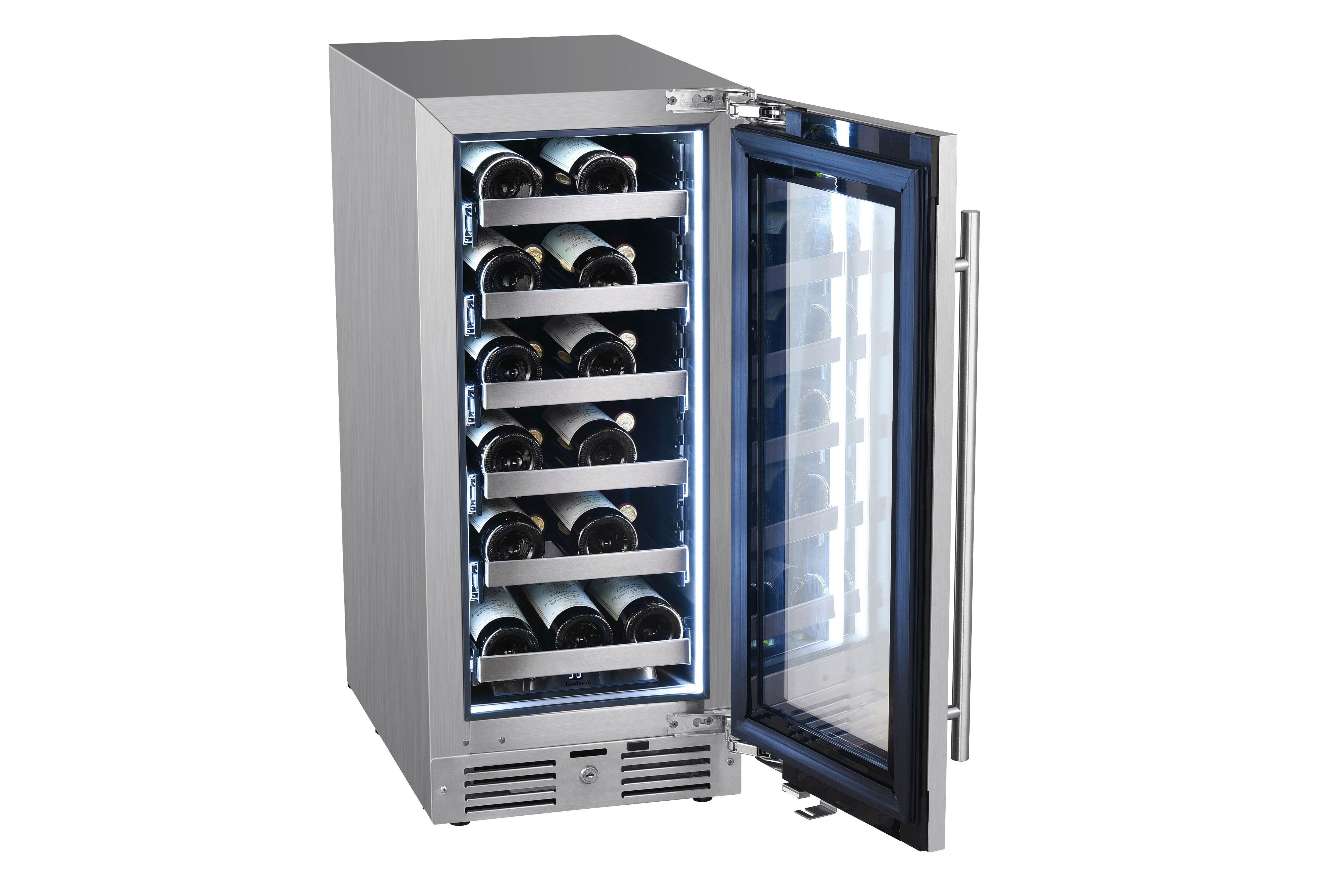 Landmark Stainless Steel 15 in. 2.89 cu. ft. Wine Cooler 