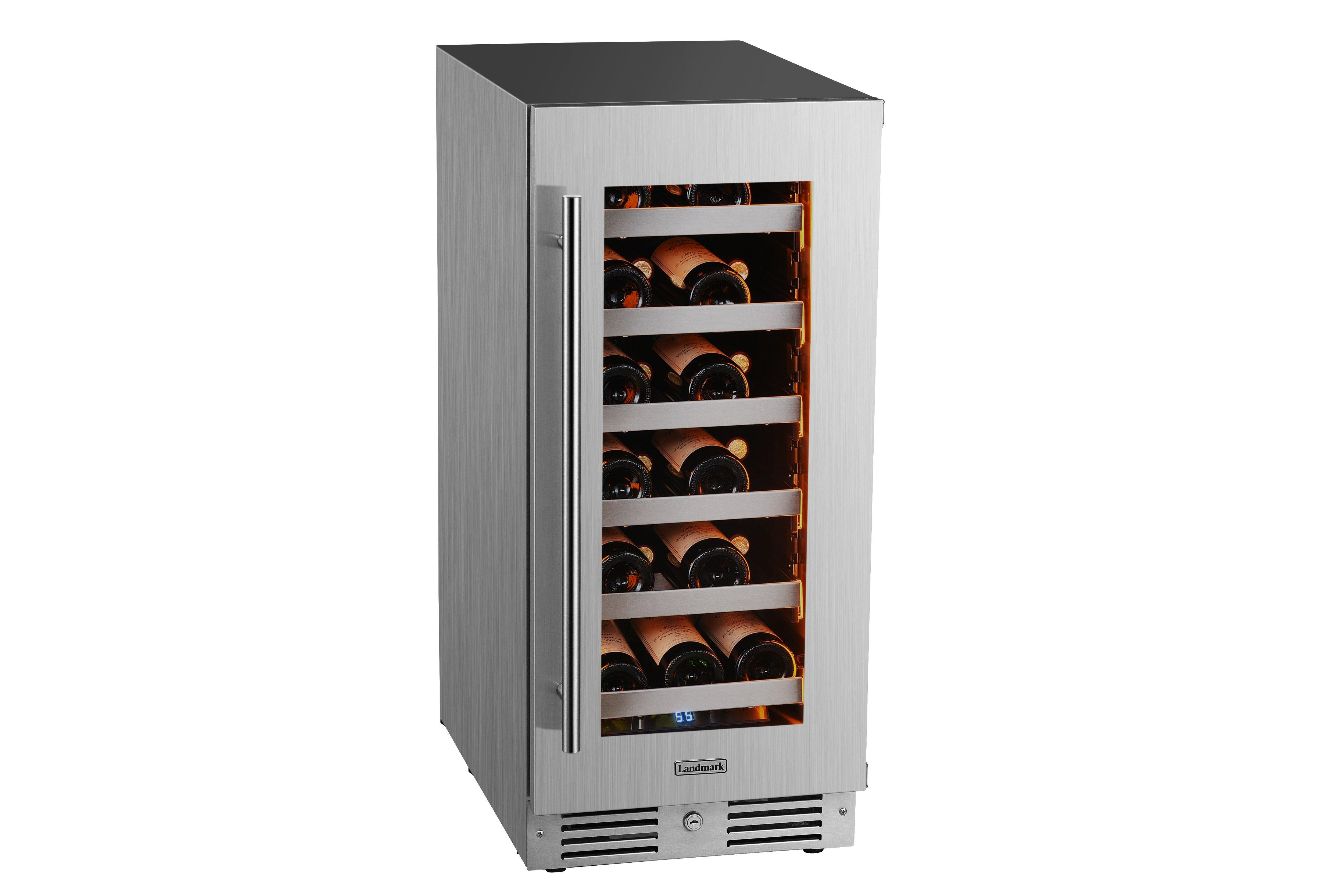 Landmark Stainless Steel 15 in. 2.89 cu. ft. Wine Cooler 