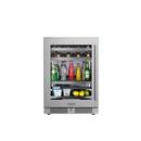 23-13/16 in. 5.21 cu. ft. Beverage Cooler in Stainless Steel