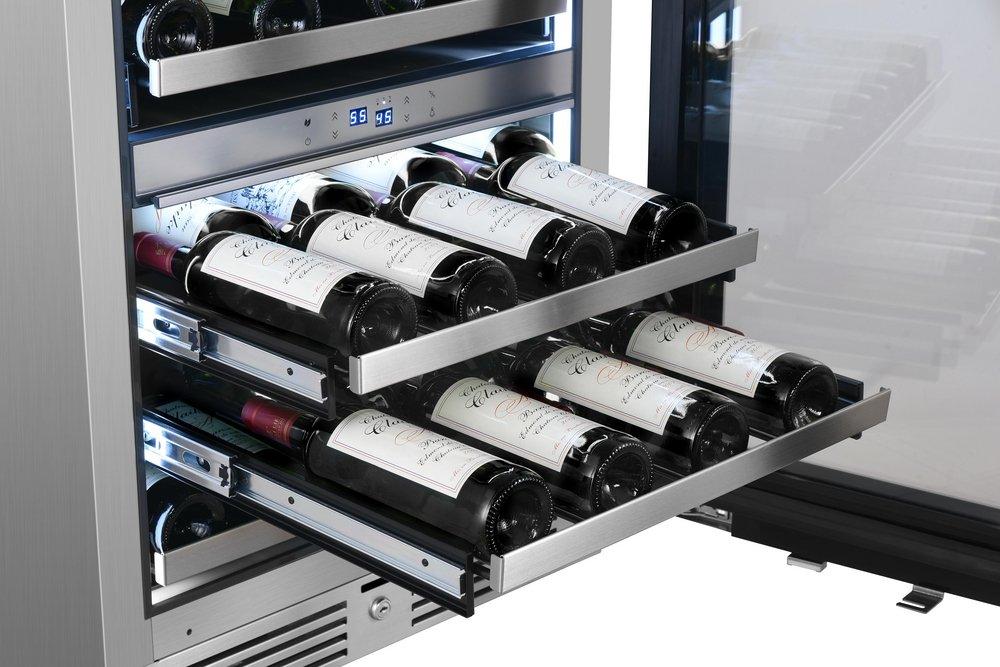 Landmark Stainless Steel 23-13/16 in. 4.76 cu. ft. Wine Cooler 