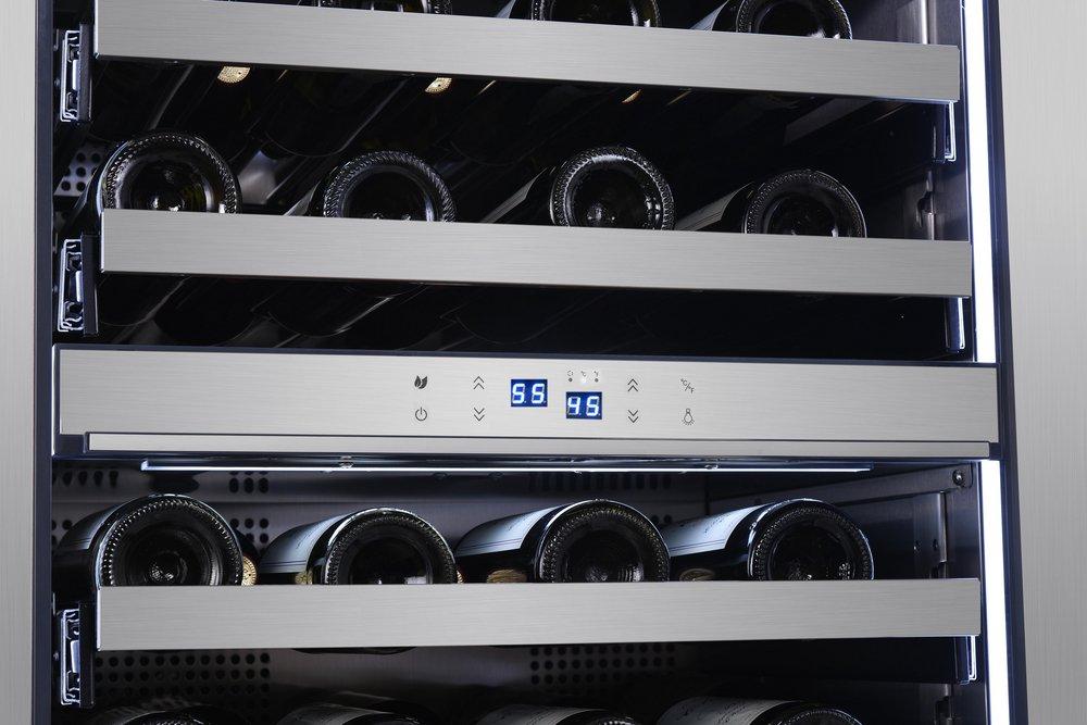 Landmark Stainless Steel 23-13/16 in. 4.76 cu. ft. Wine Cooler 