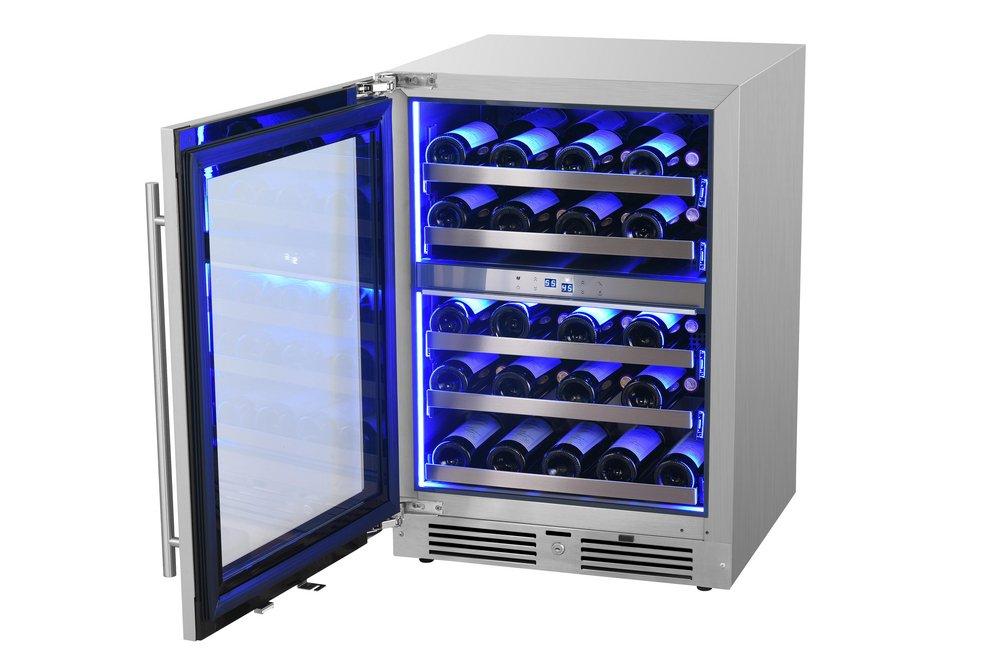 Landmark Stainless Steel 23-13/16 in. 4.76 cu. ft. Wine Cooler 