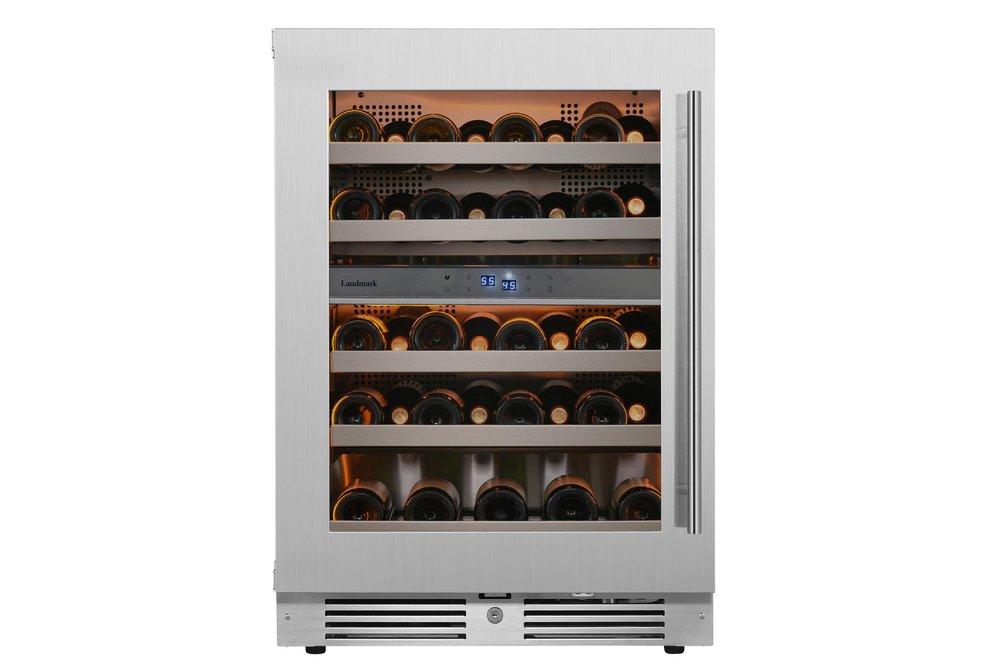 Landmark Stainless Steel 23-13/16 in. 4.76 cu. ft. Wine Cooler 