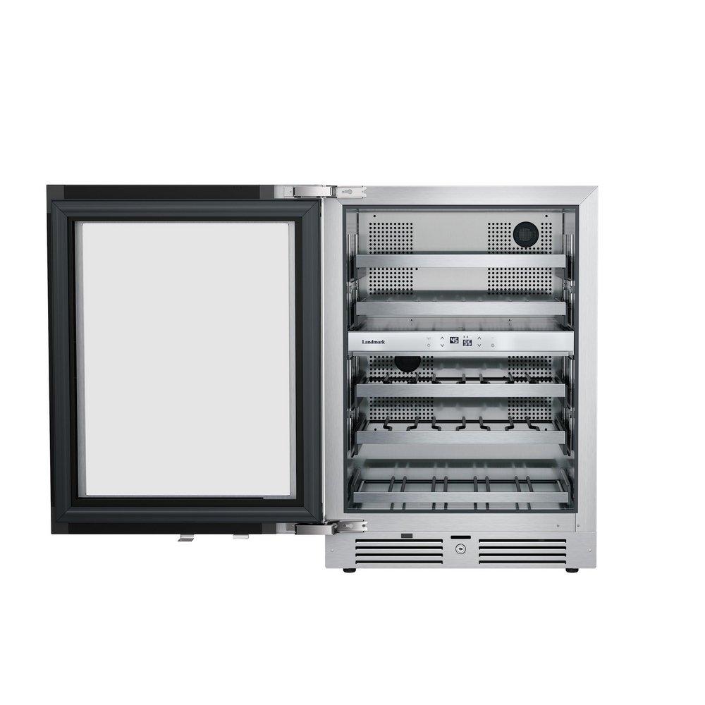 Landmark Stainless Steel 23-13/16 in. 4.76 cu. ft. Wine Cooler 