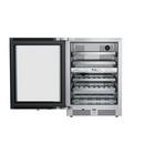 Landmark Stainless Steel 23-13/16 in. 4.76 cu. ft. Wine Cooler 