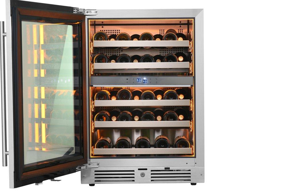Landmark Stainless Steel 23-13/16 in. 4.76 cu. ft. Wine Cooler 