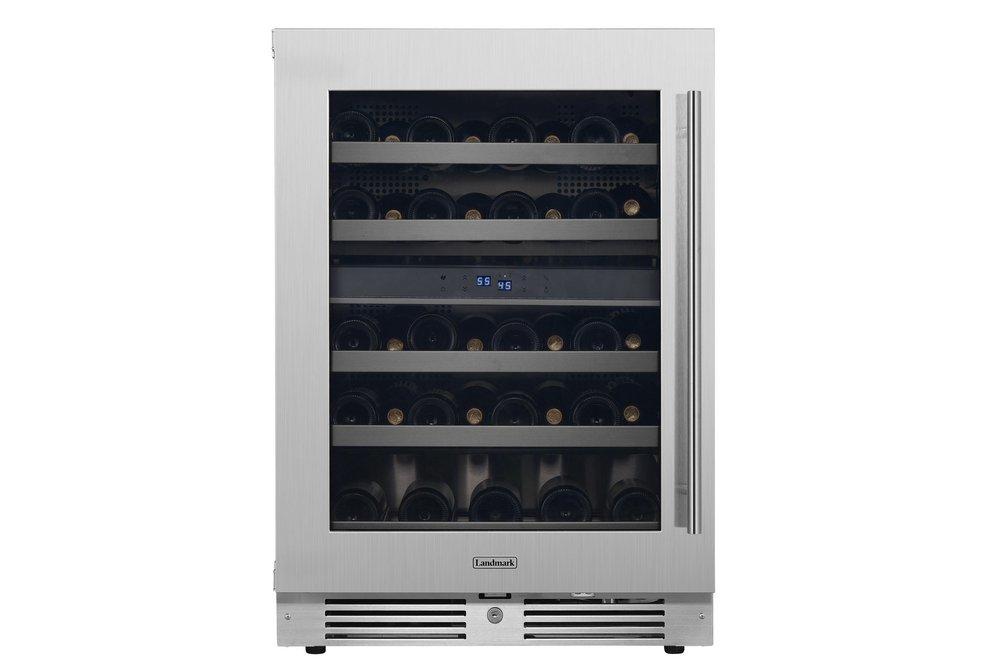 Landmark Stainless Steel 23-13/16 in. 4.76 cu. ft. Wine Cooler 