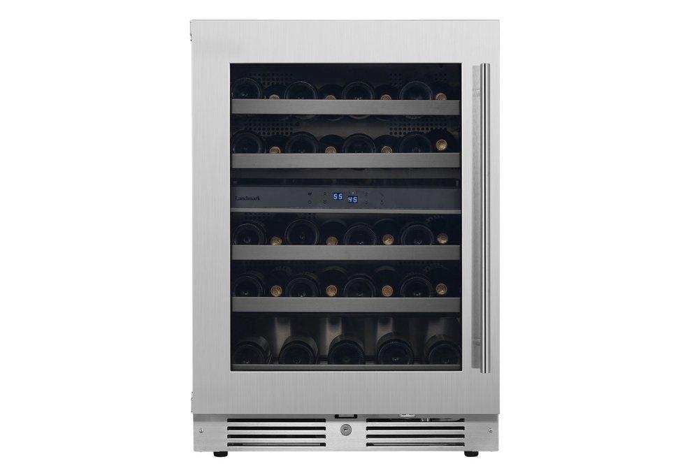 Landmark Stainless Steel 23-13/16 in. 4.76 cu. ft. Wine Cooler 