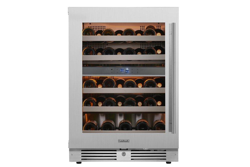 Landmark Stainless Steel 23-13/16 in. 4.76 cu. ft. Wine Cooler 