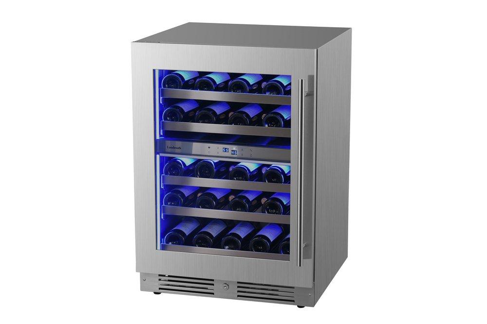 Landmark Stainless Steel 23-13/16 in. 4.76 cu. ft. Wine Cooler 