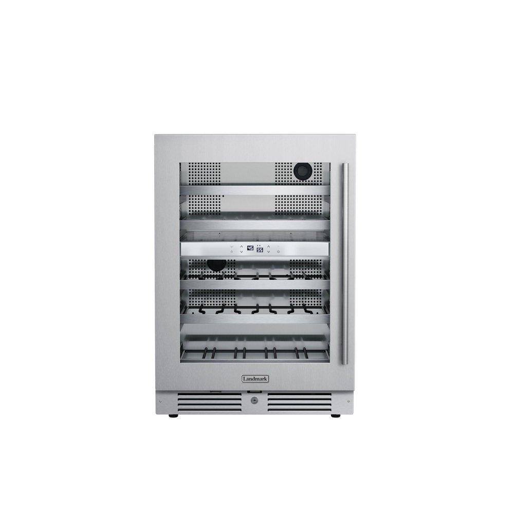 Landmark Stainless Steel 23-13/16 in. 4.76 cu. ft. Wine Cooler 