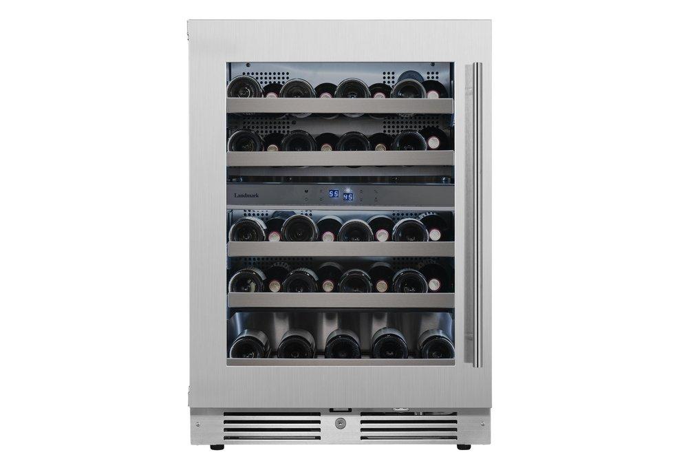 Landmark Stainless Steel 23-13/16 in. 4.76 cu. ft. Wine Cooler 