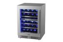 Landmark Stainless Steel 23-13/16 in. 4.76 cu. ft. Wine Cooler 