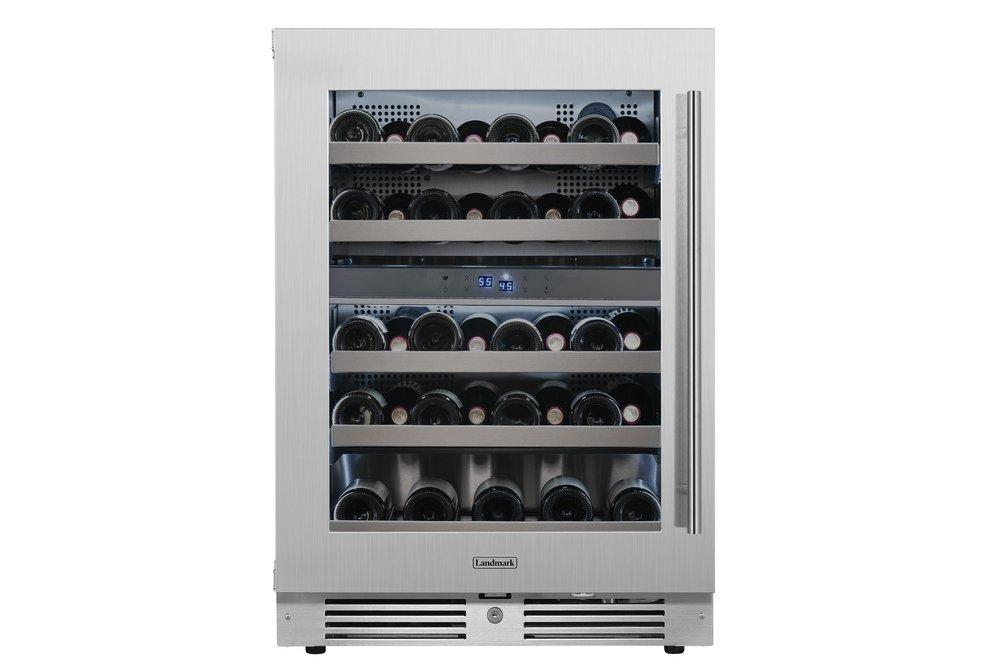 Landmark Stainless Steel 23-13/16 in. 4.76 cu. ft. Wine Cooler 