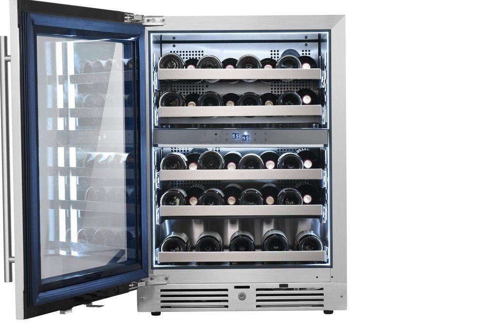 Landmark Stainless Steel 23-13/16 in. 4.76 cu. ft. Wine Cooler 
