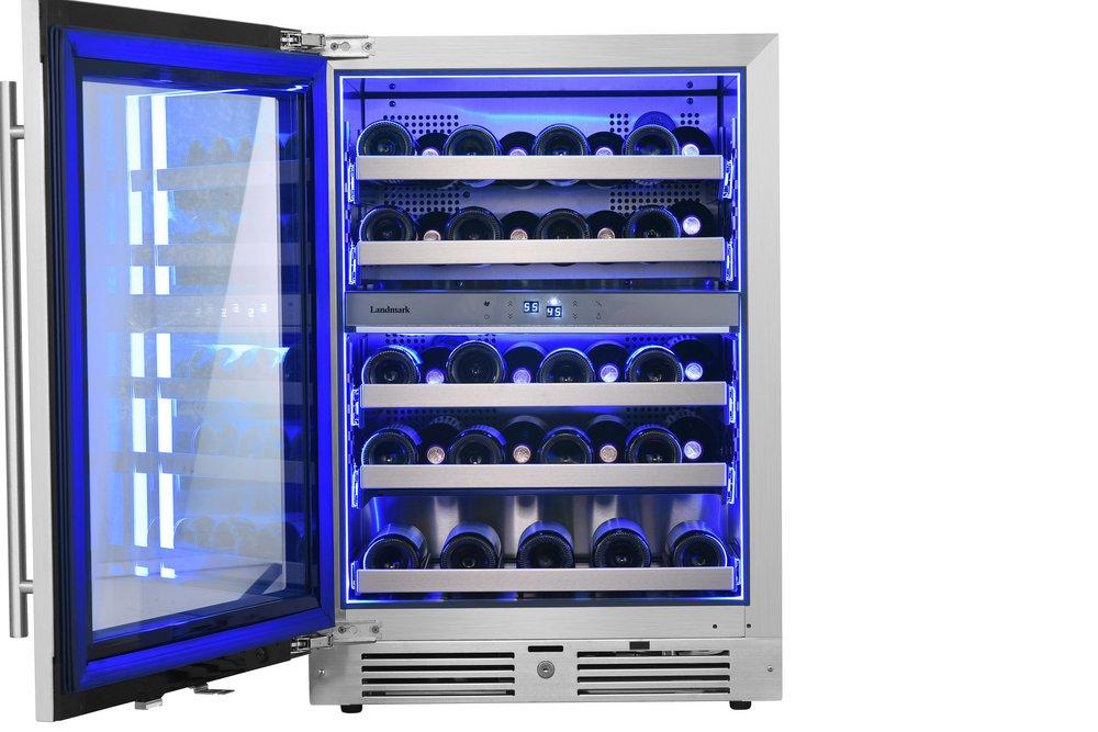 Landmark Stainless Steel 23-13/16 in. 4.76 cu. ft. Wine Cooler 