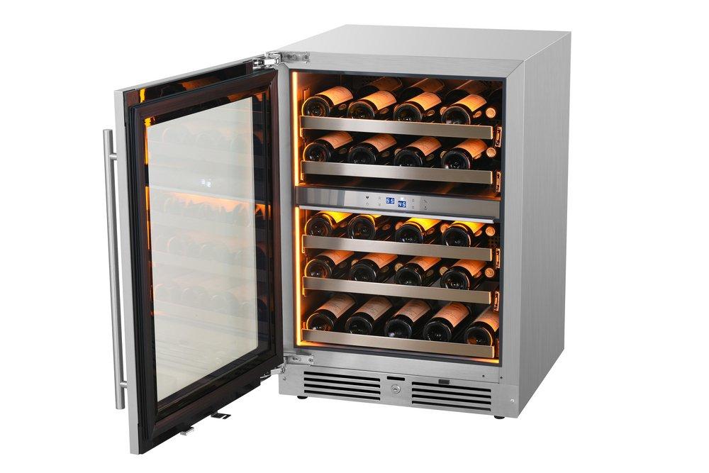 Landmark Stainless Steel 23-13/16 in. 4.76 cu. ft. Wine Cooler 