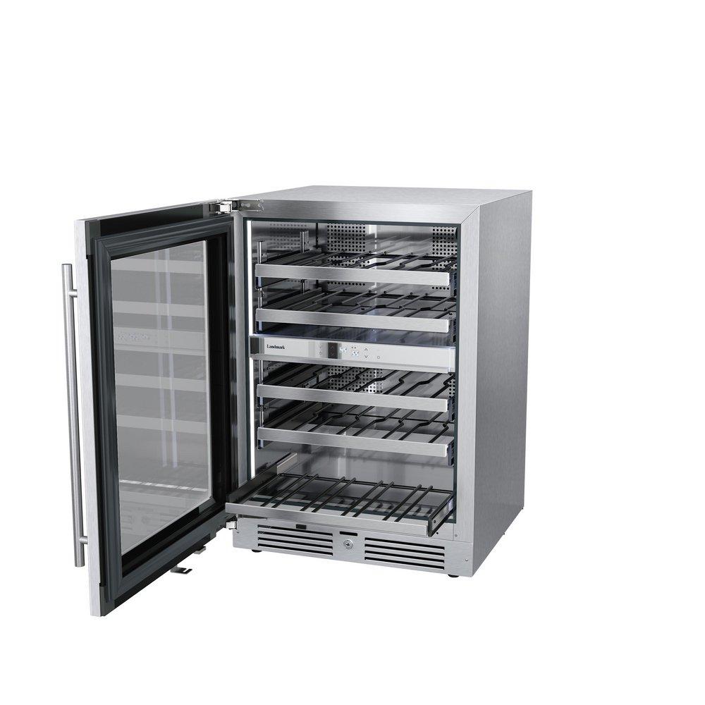 Landmark Stainless Steel 23-13/16 in. 4.76 cu. ft. Wine Cooler 