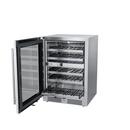Landmark Stainless Steel 23-13/16 in. 4.76 cu. ft. Wine Cooler 
