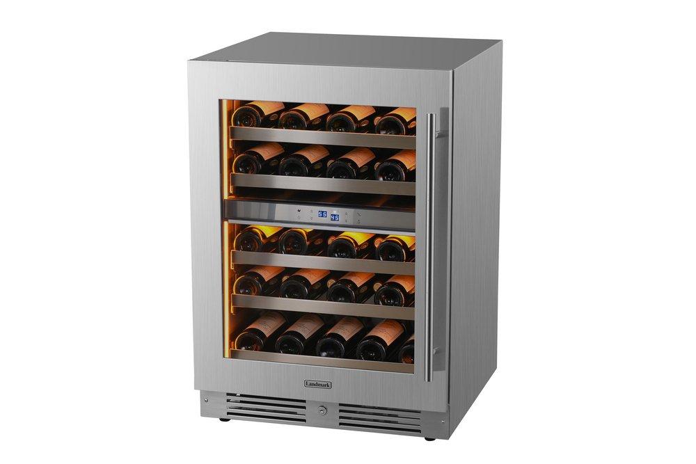 Landmark Stainless Steel 23-13/16 in. 4.76 cu. ft. Wine Cooler 