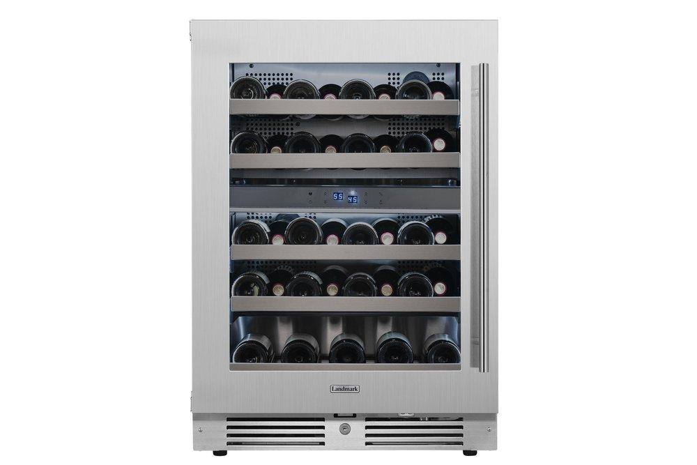 Landmark Stainless Steel 23-13/16 in. 4.76 cu. ft. Wine Cooler 