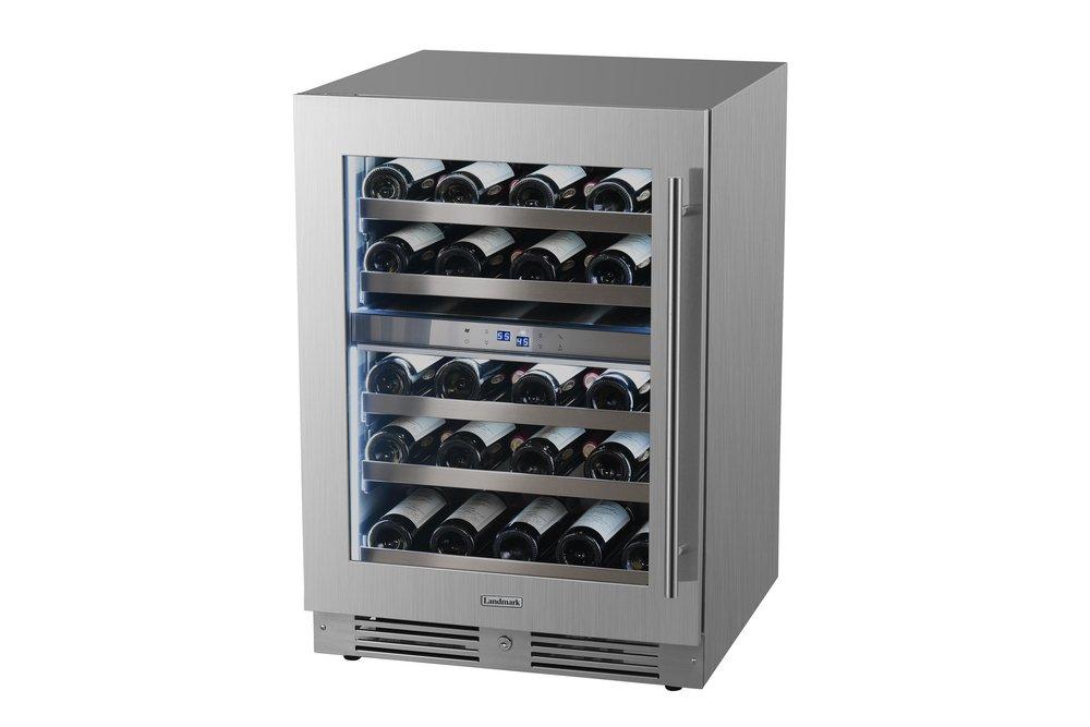 Landmark Stainless Steel 23-13/16 in. 4.76 cu. ft. Wine Cooler 