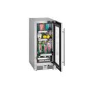 Landmark Stainless Steel 15 in. 2.89 cf Beverage Center with Right Hinge and Multi Color LED Light 