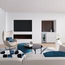 Landmark Stainless Steel 15 in. 2.89 cf Beverage Center with Right Hinge and Multi Color LED Light 