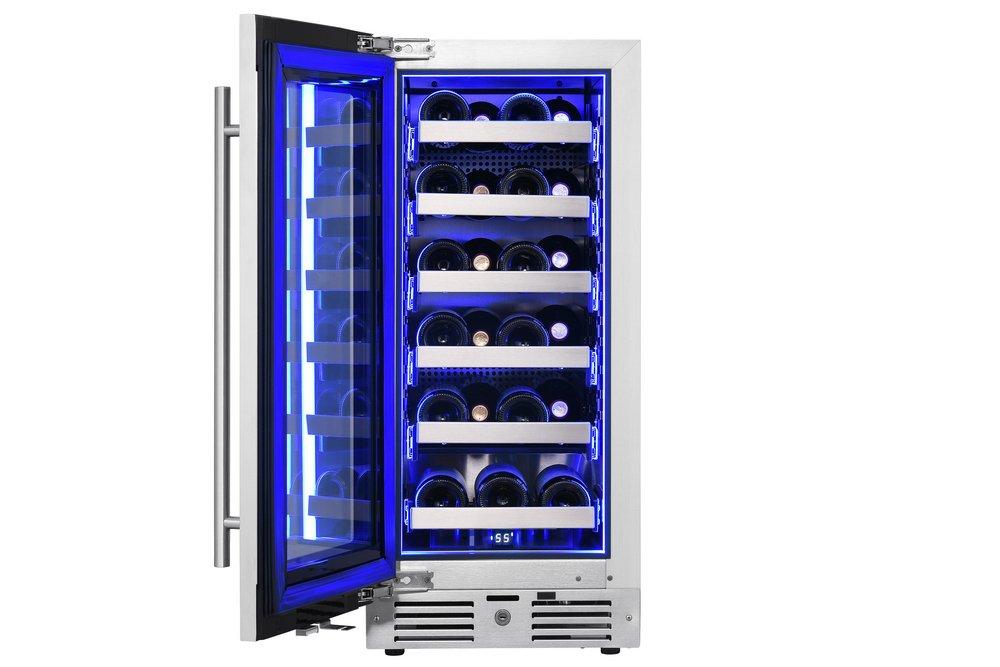 Landmark Stainless Steel 15 in. 2.89 cu. ft. Wine Cooler 