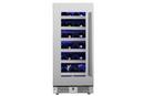 Landmark Stainless Steel 15 in. 2.89 cu. ft. Wine Cooler 
