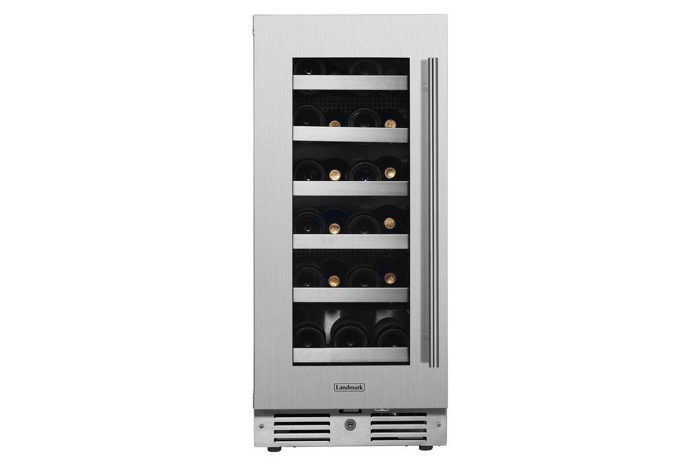 Landmark Stainless Steel 15 in. 2.89 cu. ft. Wine Cooler 
