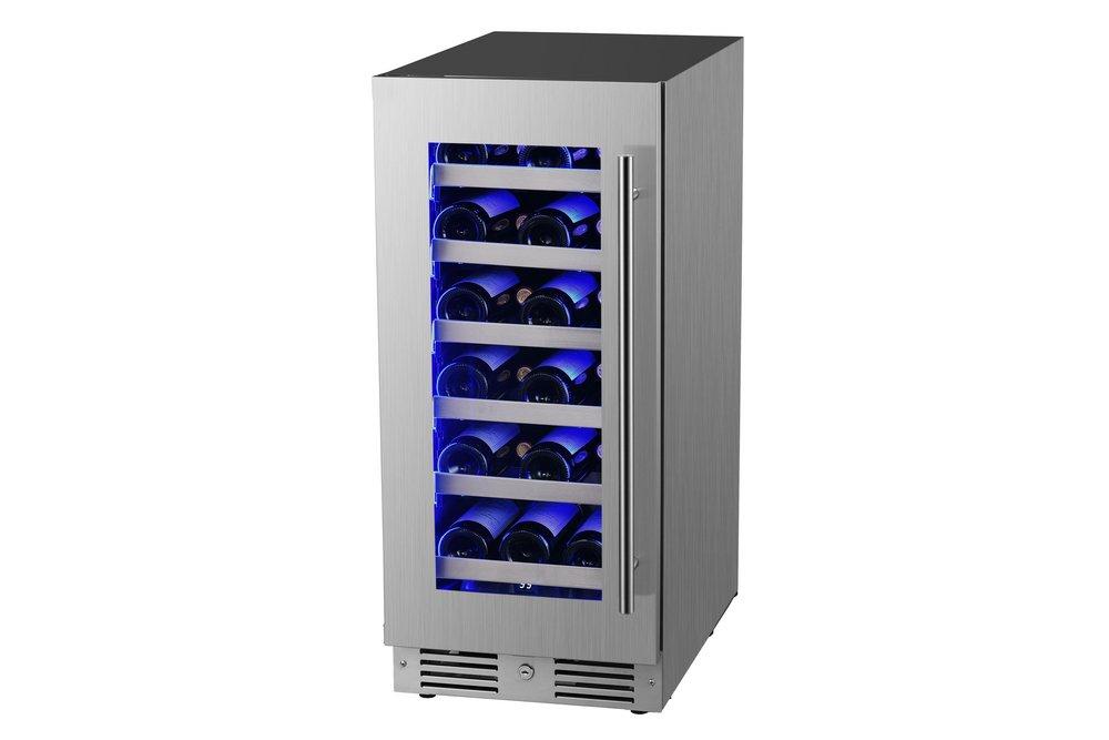 Landmark Stainless Steel 15 in. 2.89 cu. ft. Wine Cooler 