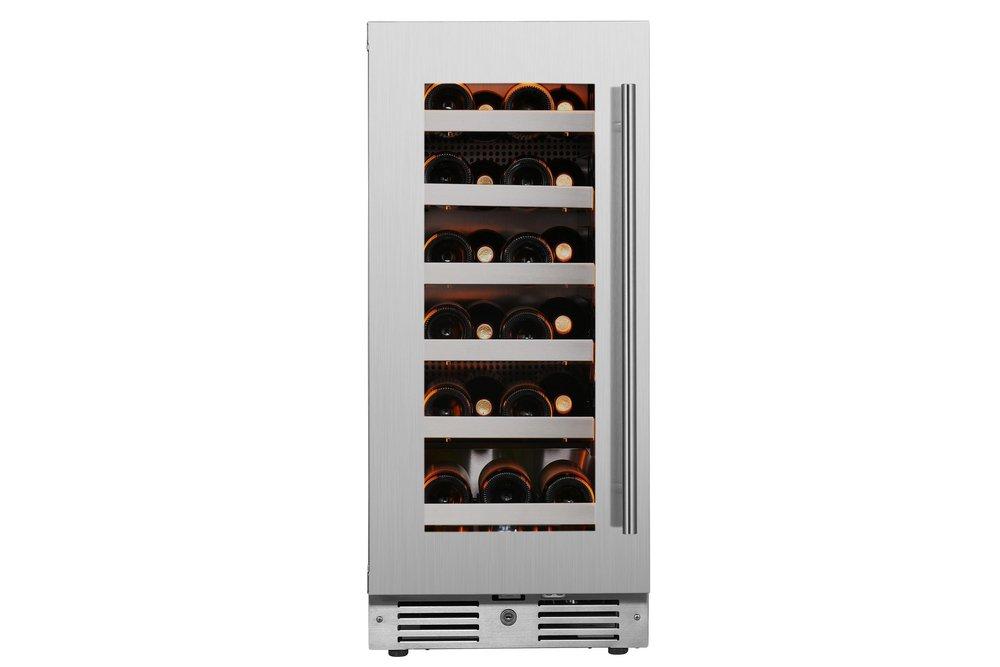 Landmark Stainless Steel 15 in. 2.89 cu. ft. Wine Cooler 