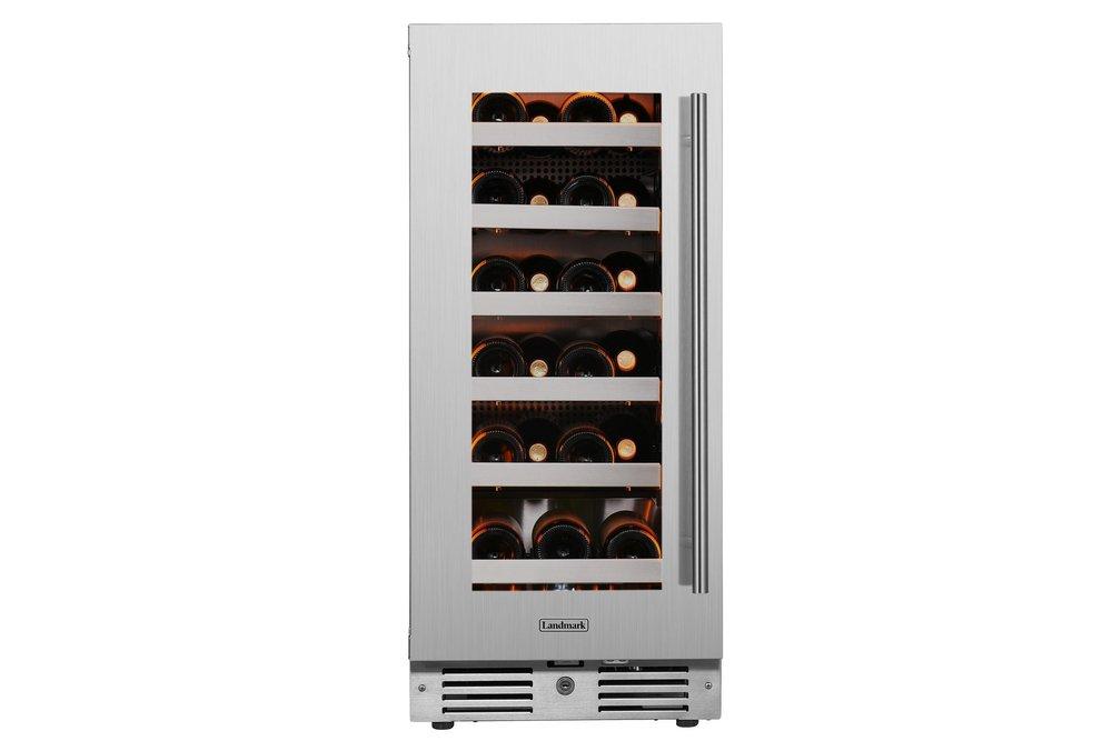 Landmark Stainless Steel 15 in. 2.89 cu. ft. Wine Cooler 