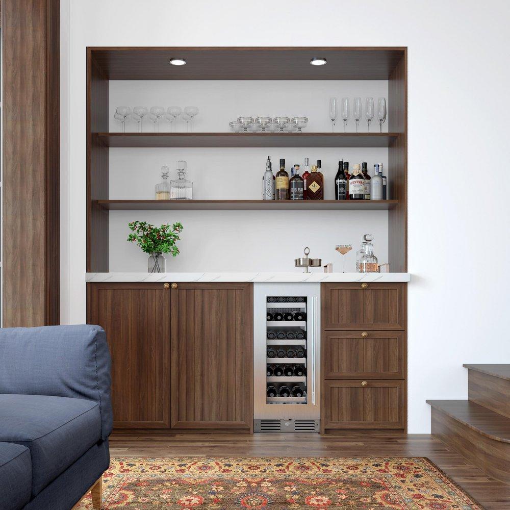 Landmark Stainless Steel 15 in. 2.89 cu. ft. Wine Cooler 