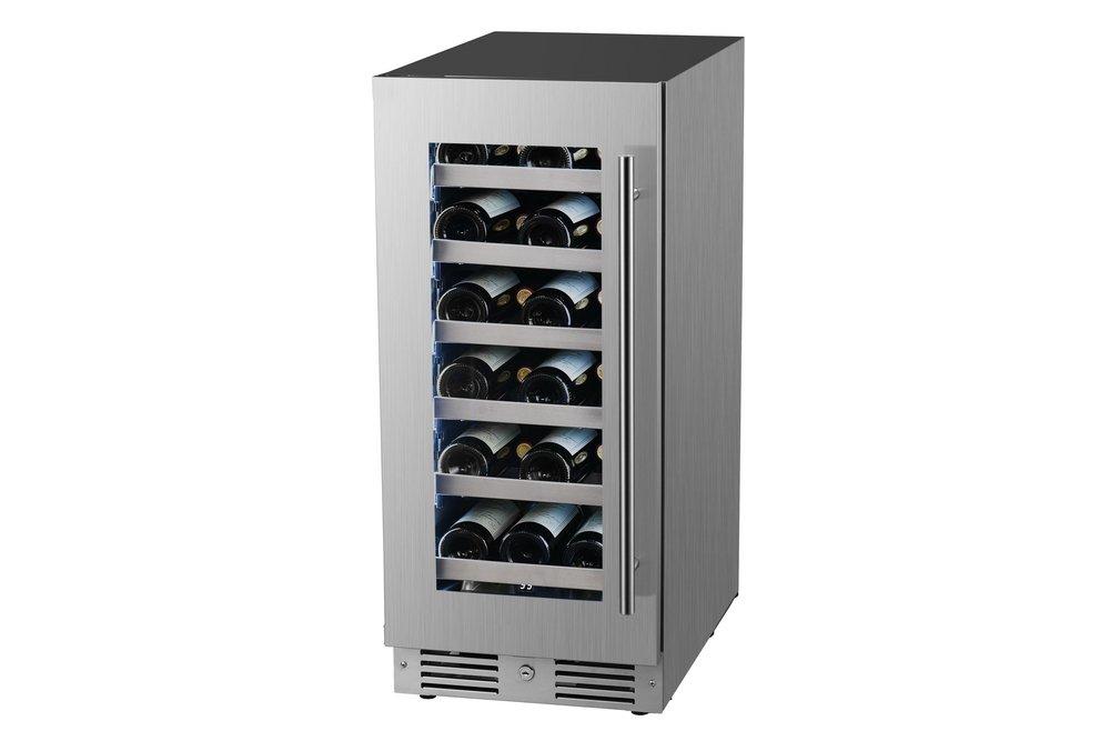 Landmark Stainless Steel 15 in. 2.89 cu. ft. Wine Cooler 