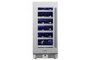 Landmark Stainless Steel 15 in. 2.89 cu. ft. Wine Cooler 