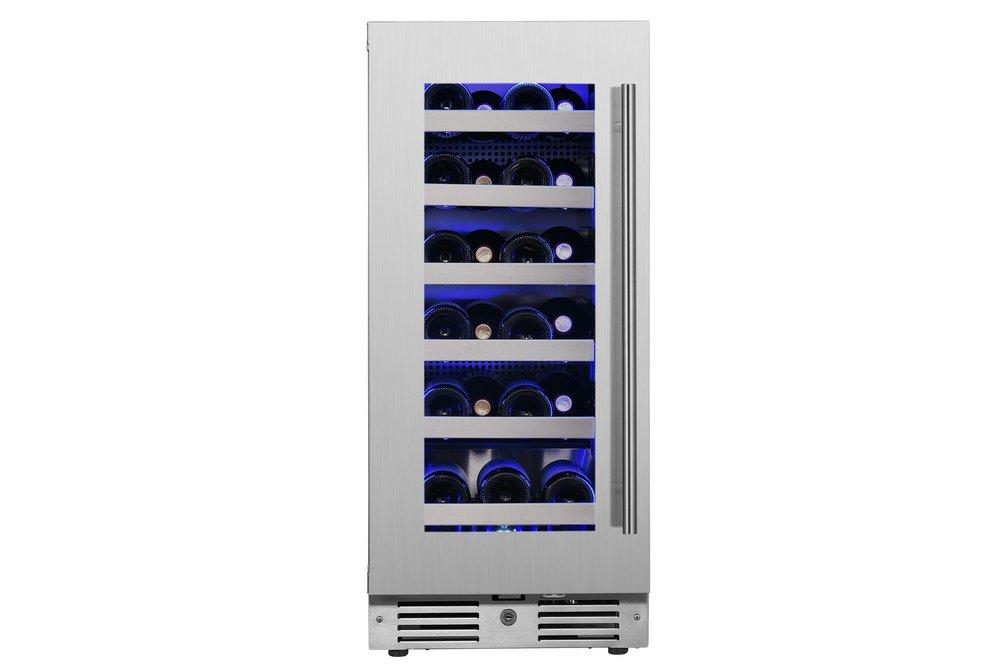 Landmark Stainless Steel 15 in. 2.89 cu. ft. Wine Cooler 