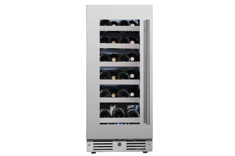 Landmark Stainless Steel 15 in. 2.89 cu. ft. Wine Cooler 