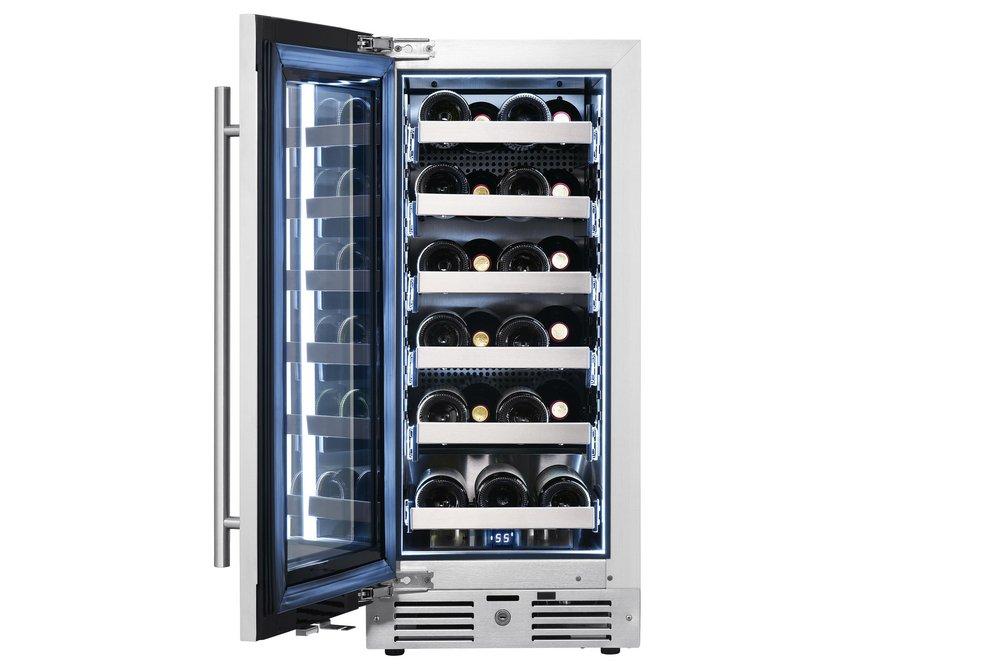 Landmark Stainless Steel 15 in. 2.89 cu. ft. Wine Cooler 