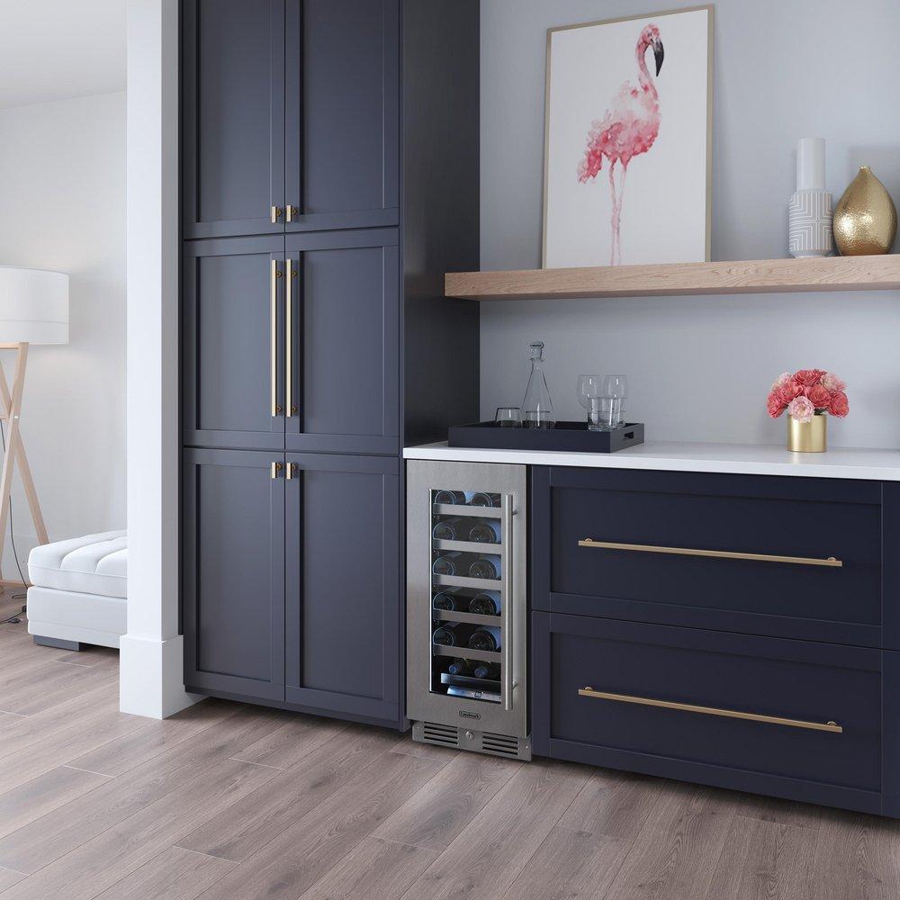 Landmark Stainless Steel 15 in. 2.89 cu. ft. Wine Cooler 